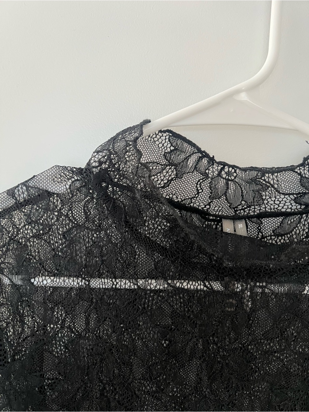 Anthropologie Black Lace Layering Turtleneck NWOT - Picture 5 of 7
